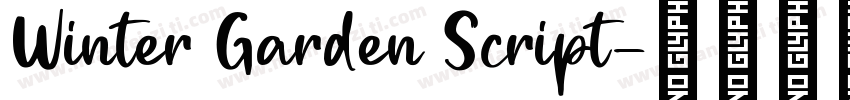 Winter Garden Script字体转换
